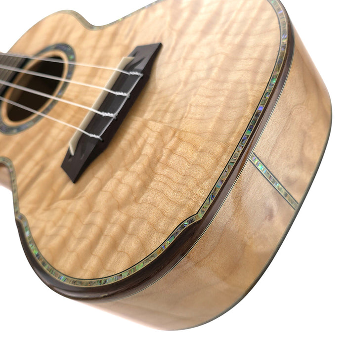 Ohana Limited Edition Quilted Eucalyptus Konzert-Ukulele CK-450-QEL