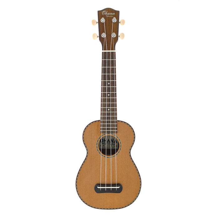 Ohana Solid Cedar / Flamed Mahogany Soprano (SK-50MG)
