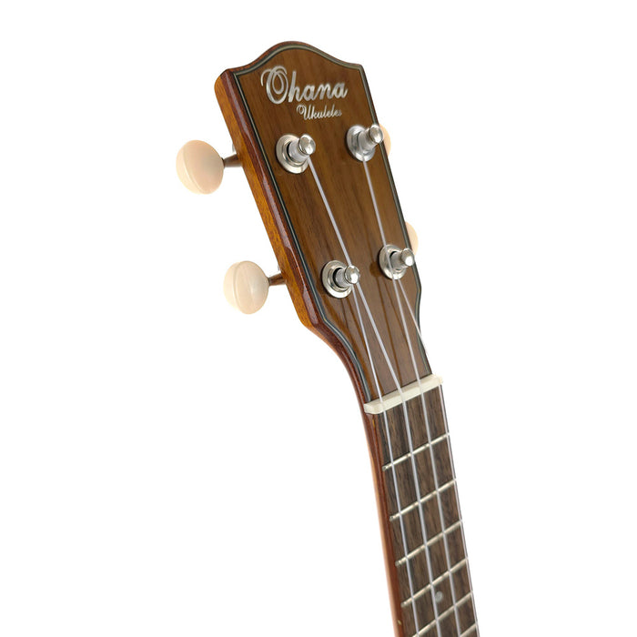 Ohana Solid Cedar / Flamed Mahogany Soprano (SK-50MG) Kopfplatte