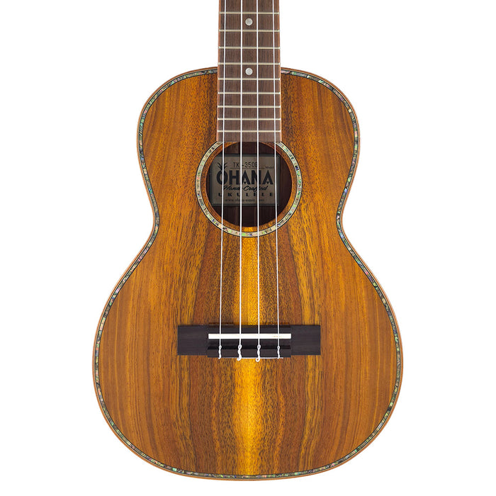 Ohana Limited Edition Solid Koa Tenor (TK-350G) Decke