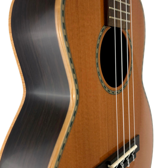 Ohana Limited Edition All Solid Redwood / Rosewood Tenor Ukulele #2609024 (TK-40) Detail