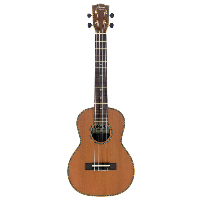 Ohana Limited Edition All Solid Redwood / Rosewood Tenor Ukulele #2609024 (TK-40)