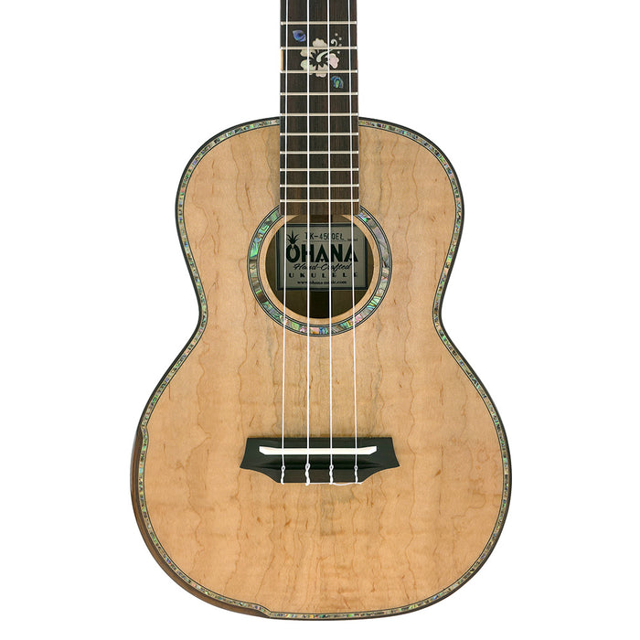 Ohana Quilted Eucalyptus Tenor Ukulele TK-450QEL Limited Edition 