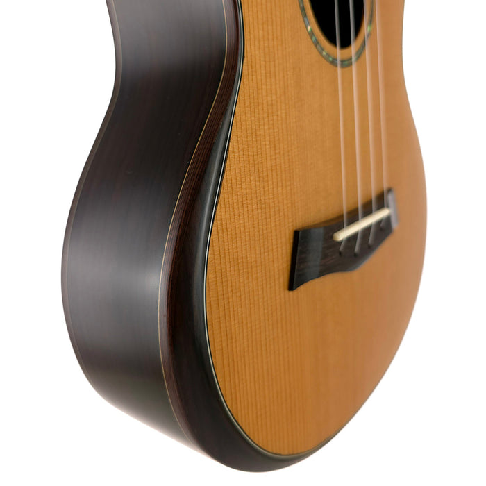 Ohana All Solid Cedar / Rosewood Tenor Ukulele (TK-55) #2609022 Armrest