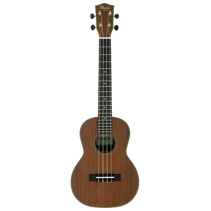 Ohana Limited Edition All Solid Sinker Redwood / Rosewood Tenor Ukulele (TK-42)