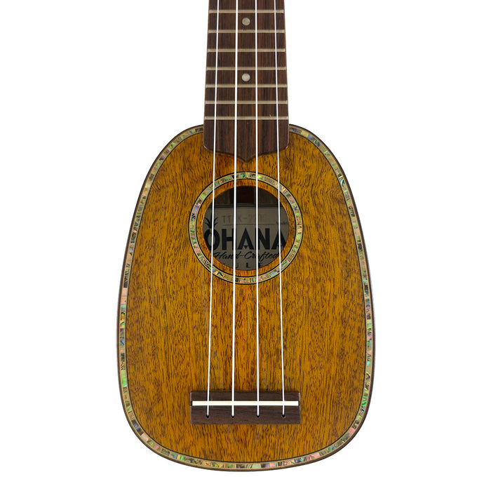 Ohana Solid Mango Pineapple Sopranissimo Ukulele (TTPK-220G) Decke