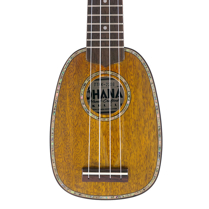 Ohana Solid Mango Pineapple Sopranissimo Ukulele (TTPK-220G) Decke