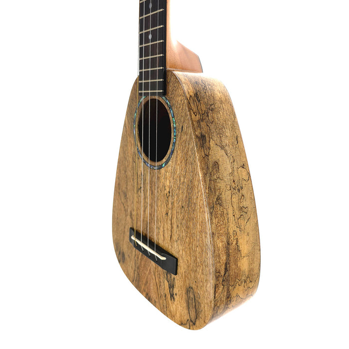 Seitliche Ansicht der Romero Creations Tiny Tenor Mango Ukulele