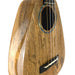 Detail des mit Abalone verzierten Schalllochs der Romero Creations Tiny Tenor Mango Ukulele