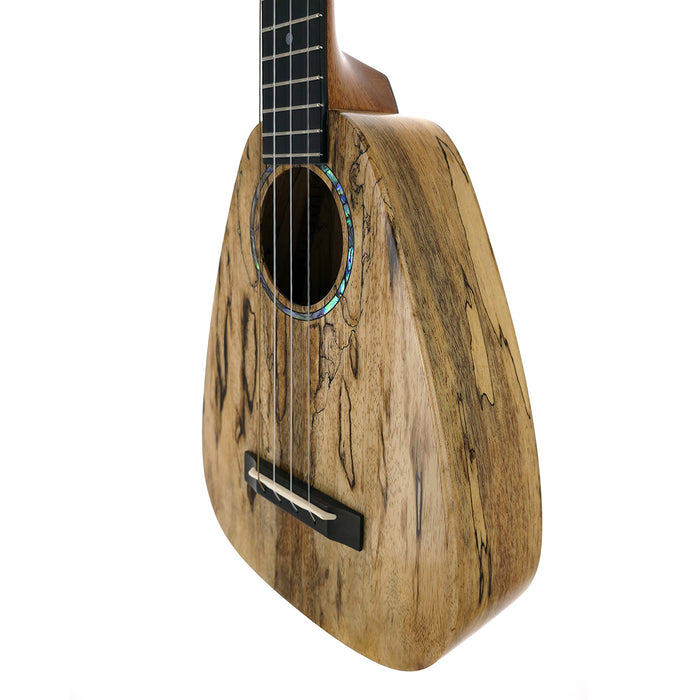 Seitliche Ansicht der Tiny Tenor Mango Ukulele von Romero Creations