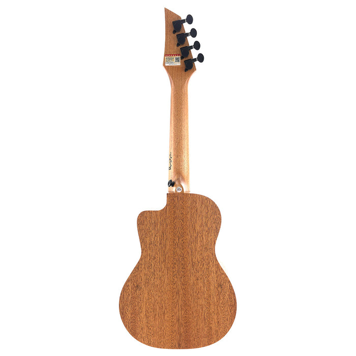 TODO "The Journey" Mahagoni Solid Top Konzert-Ukulele Rückseite