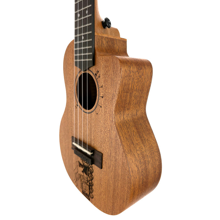 TODO "The Journey" Mahagoni Solid Top Konzert-Ukulele rechts
