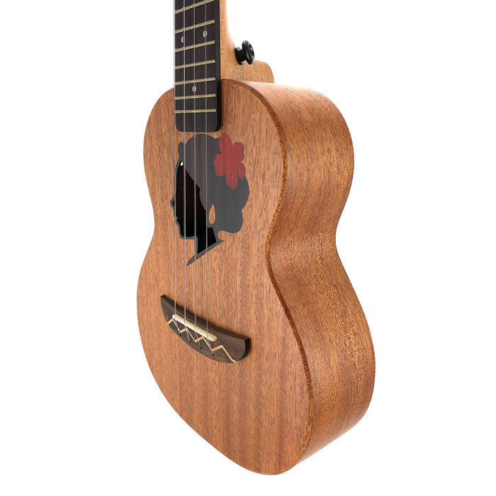 TODO "Hula Girl" Mahagoni Konzert-Ukulele Korpus rechts