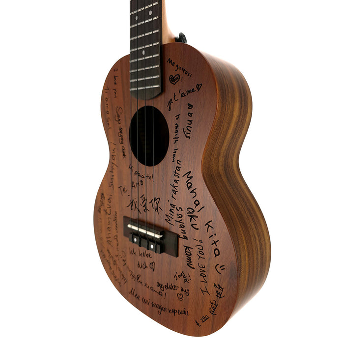 TODO "Love" Akazie Tenor-Ukulele rechts