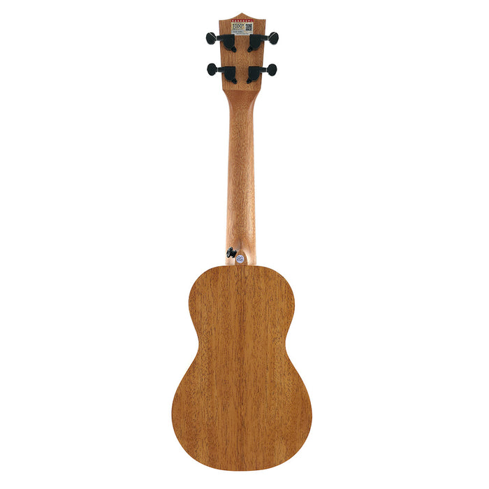 TODO "Love" Mahagoni Sopran-Longneck Ukulele Rückseite