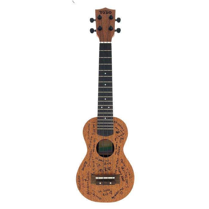 TODO "Love" Mahagoni Sopran-Longneck Ukulele