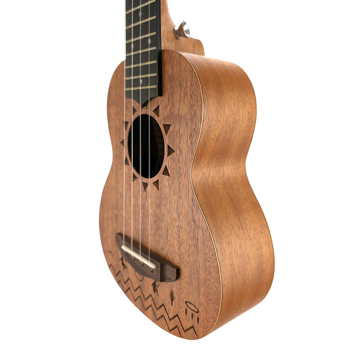 TODO "The Nile" Mahagoni Sopran-Ukulele Korpus rechts