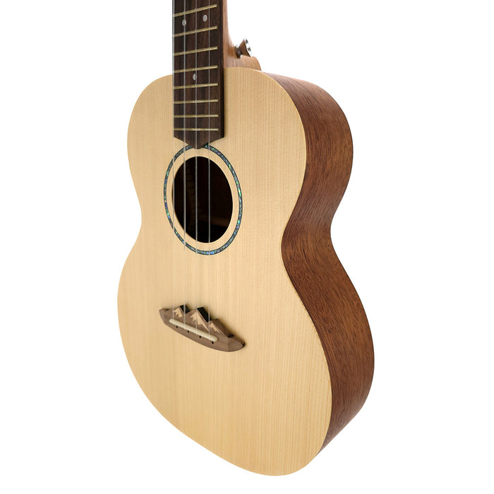 TODO "Mount Fuji" Fichte Tenor-Ukulele Korpus rechts