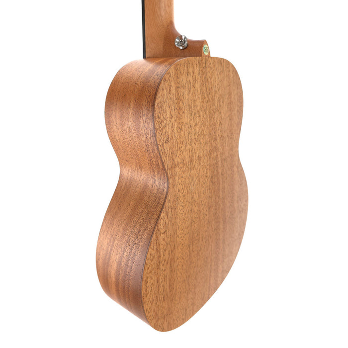 TODO "Mount Fuji" Mahagoni Tenor-Ukulele Korpus hinten links