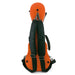 TODO Fiberglass Koffer für Ukulele Orange mit Rucksackgurten
