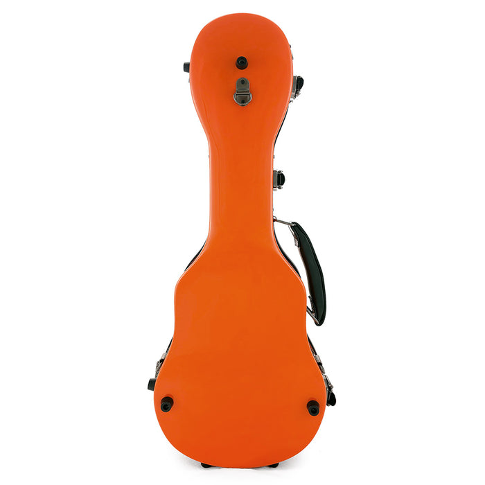 TODO Fiberglass Koffer für Ukulele Orange Rückseite