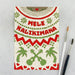 Weihnachtskarte im Ugly Sweater Stil mit Ukulele und Schritzug  Mele Kalikimaka