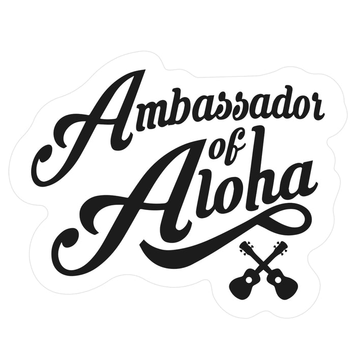 Vinyl-Sticker "Ambassador of Aloha" 10 x 7,9cm