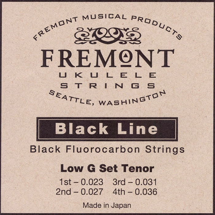 Fremont Ukulele Strings Black Low G Tenor (STR-FTG)