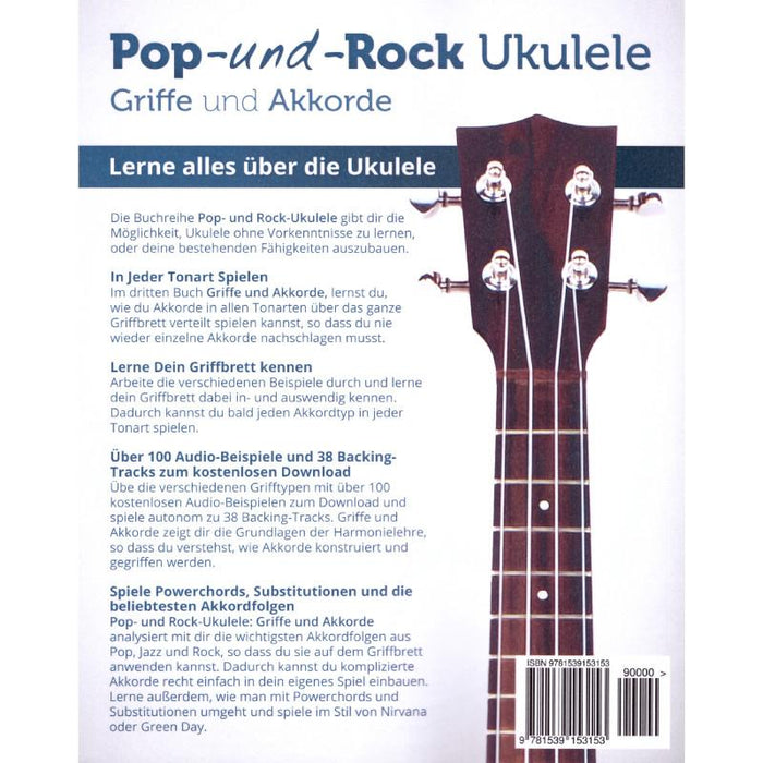 Pop- und Rock Ukulele Griffe und Akkorde Backcover